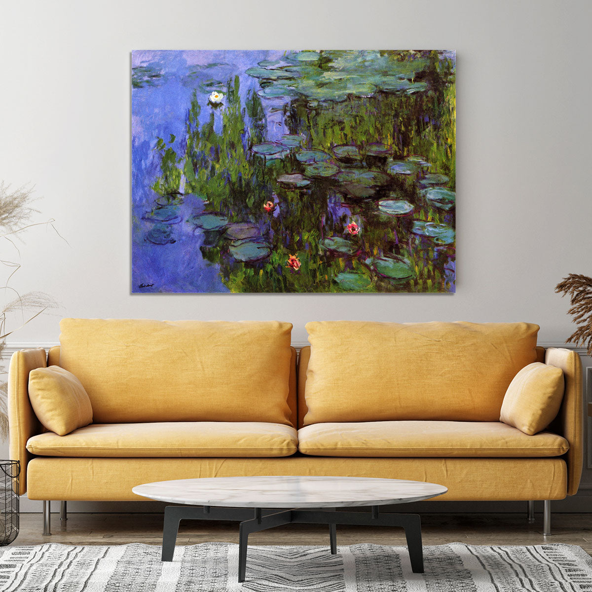 Sea roses by Monet Canvas Print or Poster - Canvas Art Rocks - 4