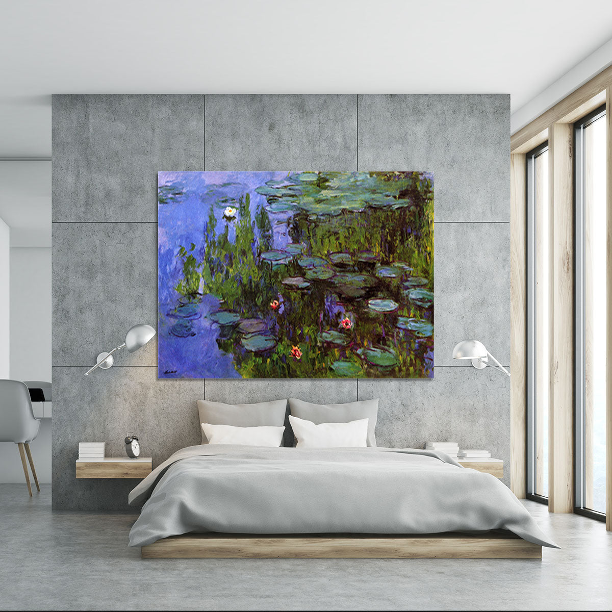 Sea roses by Monet Canvas Print or Poster - Canvas Art Rocks - 5