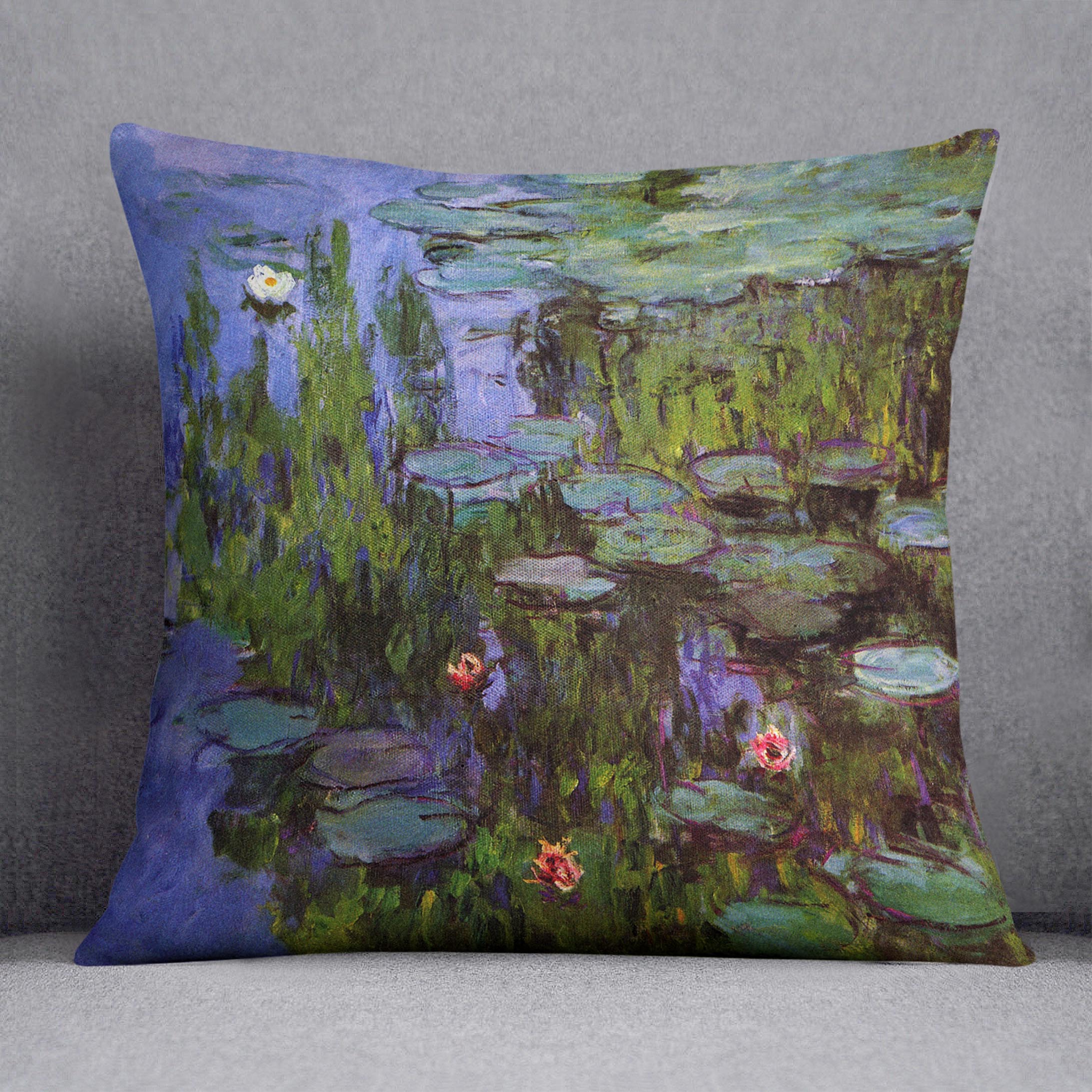 Sea roses by Monet Cushion