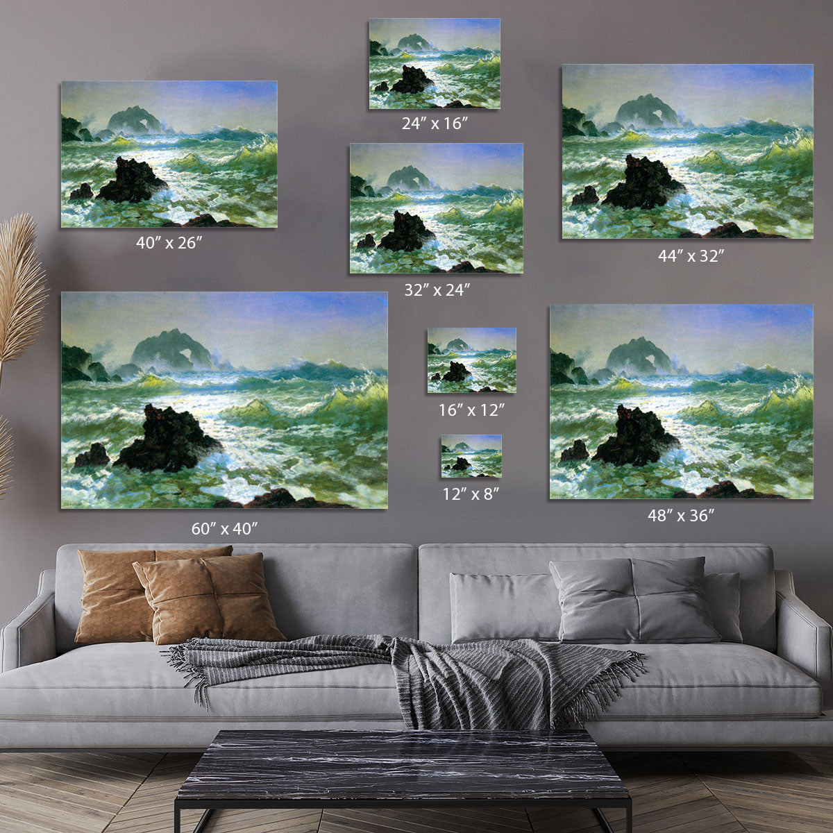 Seal Rock 2 by Bierstadt Canvas Print or Poster - Canvas Art Rocks - 7