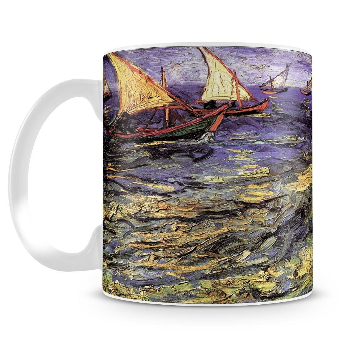 Seascape at Saintes-Maries by Van Gogh Mug - Canvas Art Rocks - 4