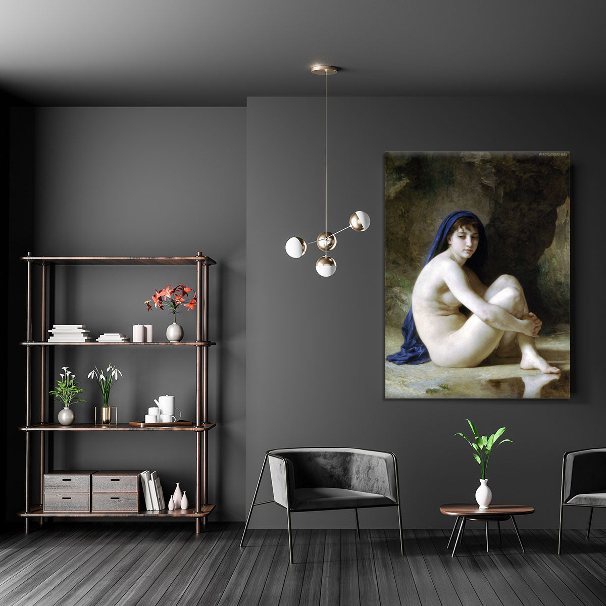 Seated Nude By Bouguereau Canvas Print or Poster - Canvas Art Rocks - 5