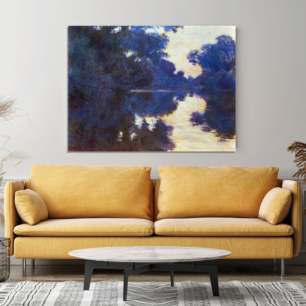 Seine in Morning 2 by Monet Canvas Print or Poster - Canvas Art Rocks - 4