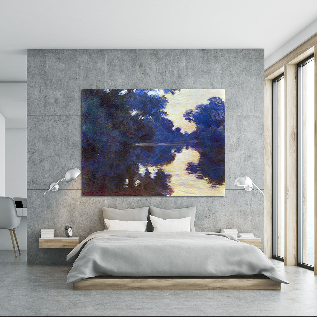 Seine in Morning 2 by Monet Canvas Print or Poster - Canvas Art Rocks - 5