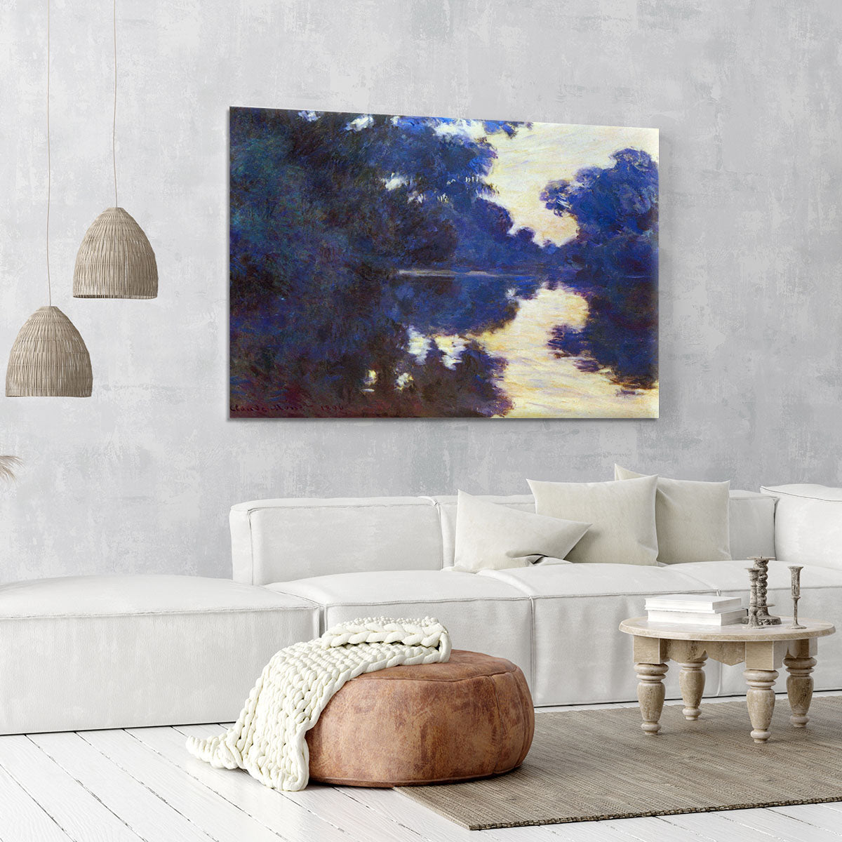 Seine in Morning 2 by Monet Canvas Print or Poster - Canvas Art Rocks - 6