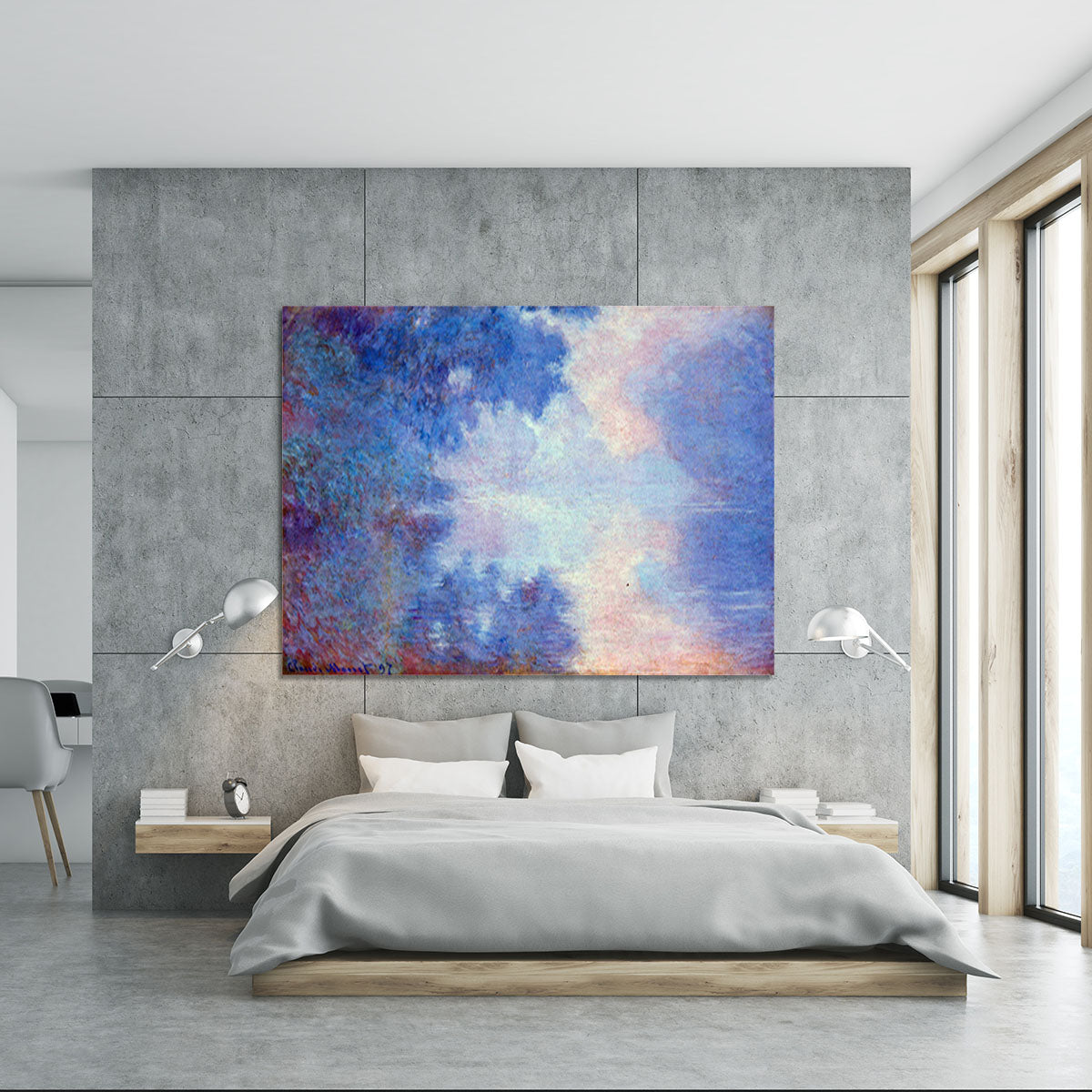 Seine in Morning by Monet Canvas Print or Poster - Canvas Art Rocks - 5