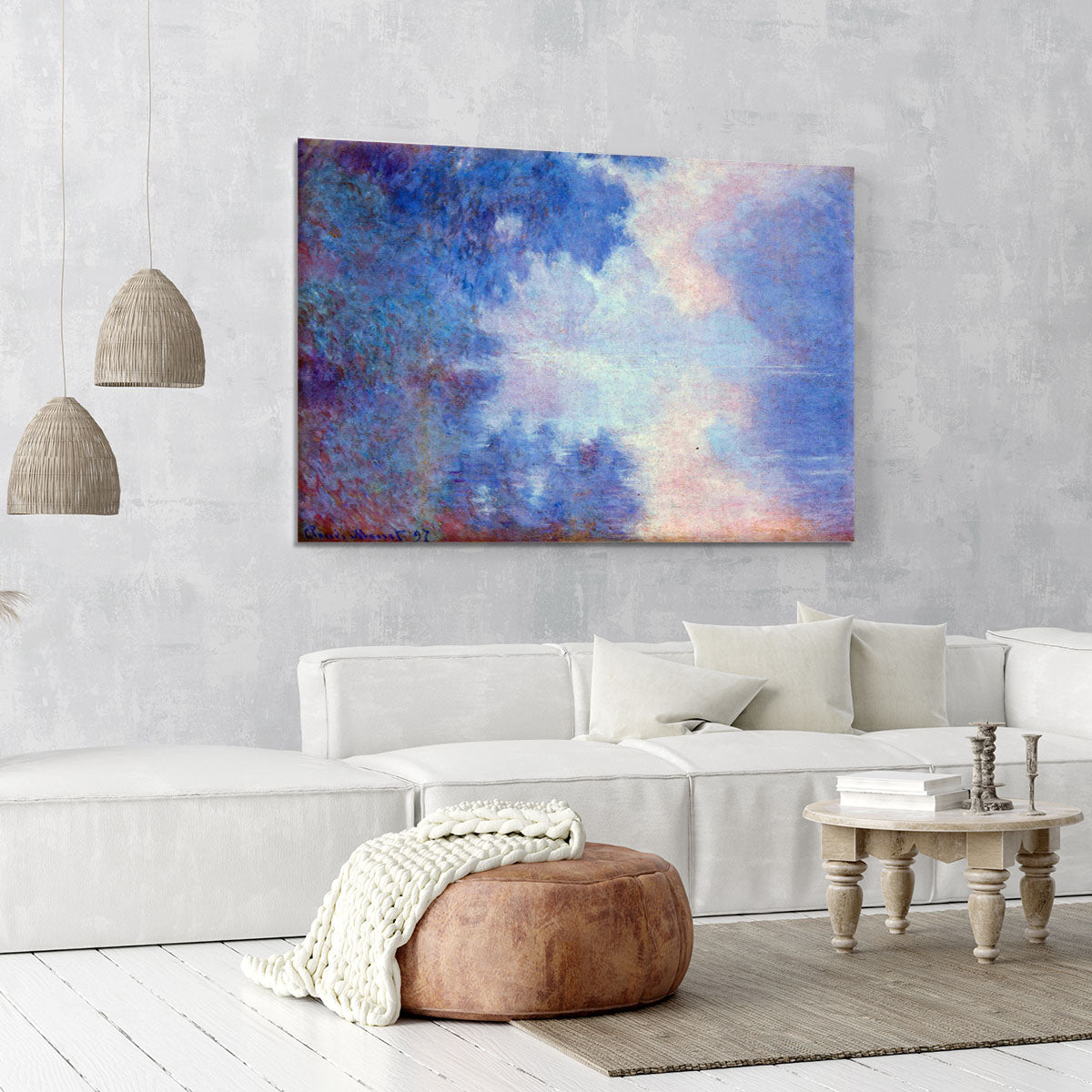 Seine in Morning by Monet Canvas Print or Poster - Canvas Art Rocks - 6