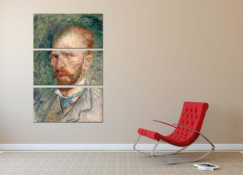Self-Portrait 4 3 Split Panel Canvas Print - Canvas Art Rocks - 2