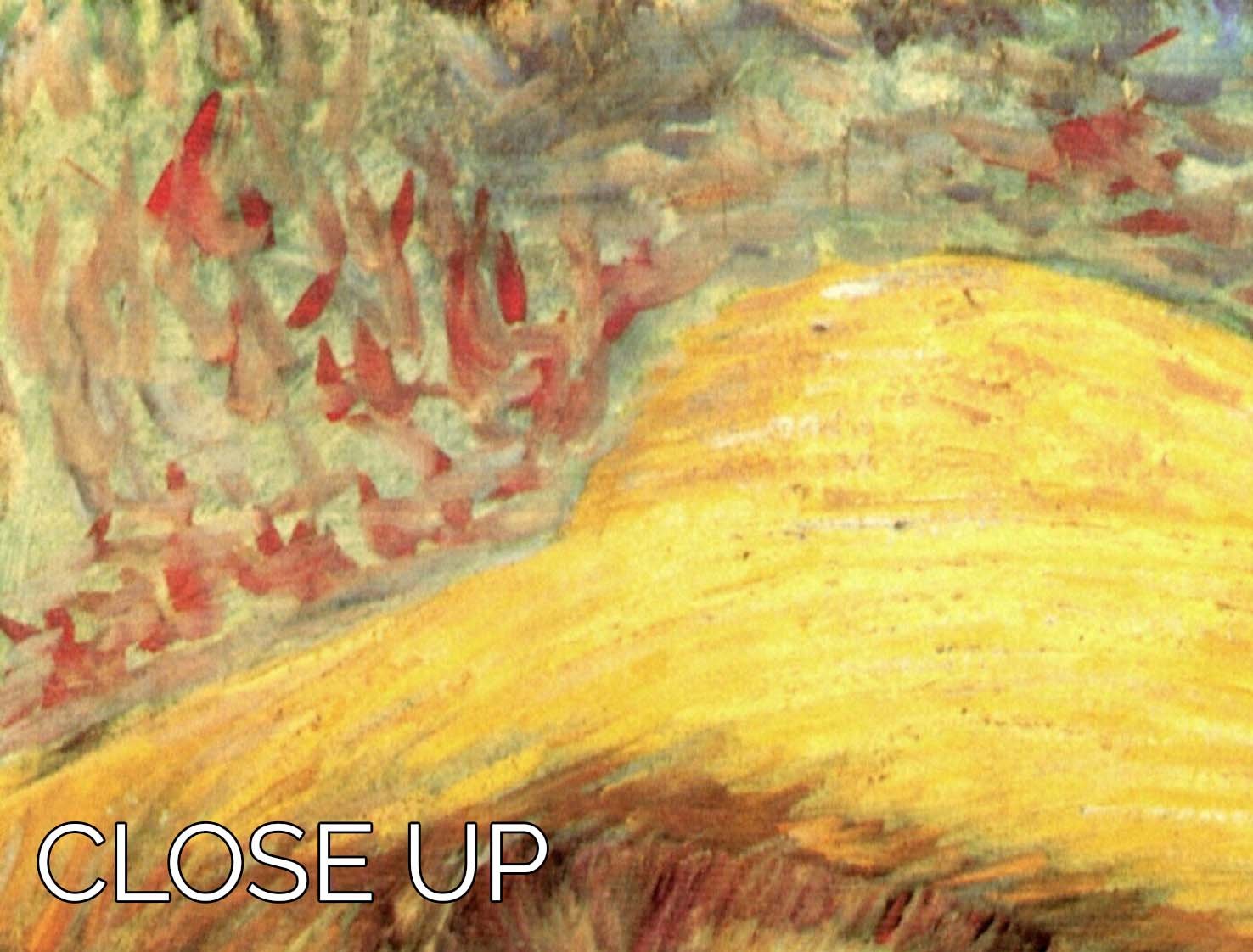 Self-Portrait with Straw Hat 3 by Van Gogh 3 Split Panel Canvas Print - Canvas Art Rocks - 3