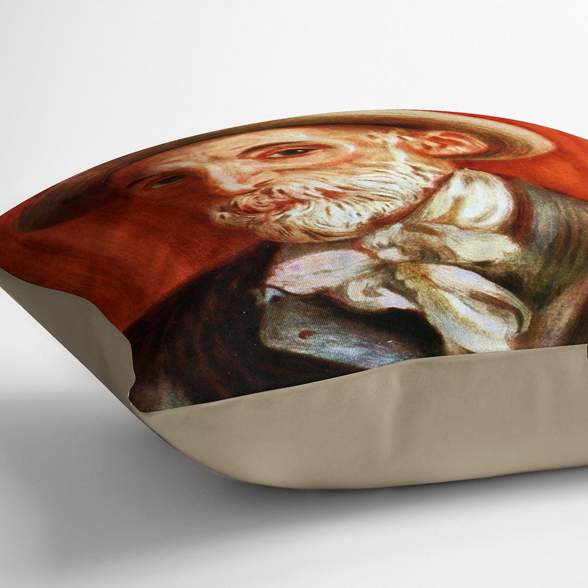 Self Portrait 1910 by Renoir Cushion