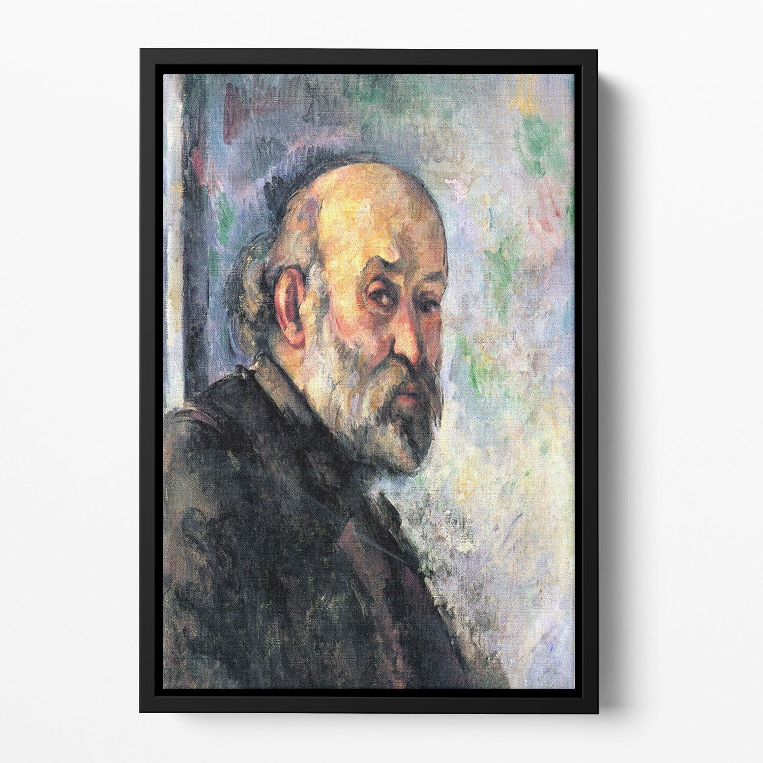 Self Portrait #4 by Cezanne Floating Framed Canvas - Canvas Art Rocks - 2
