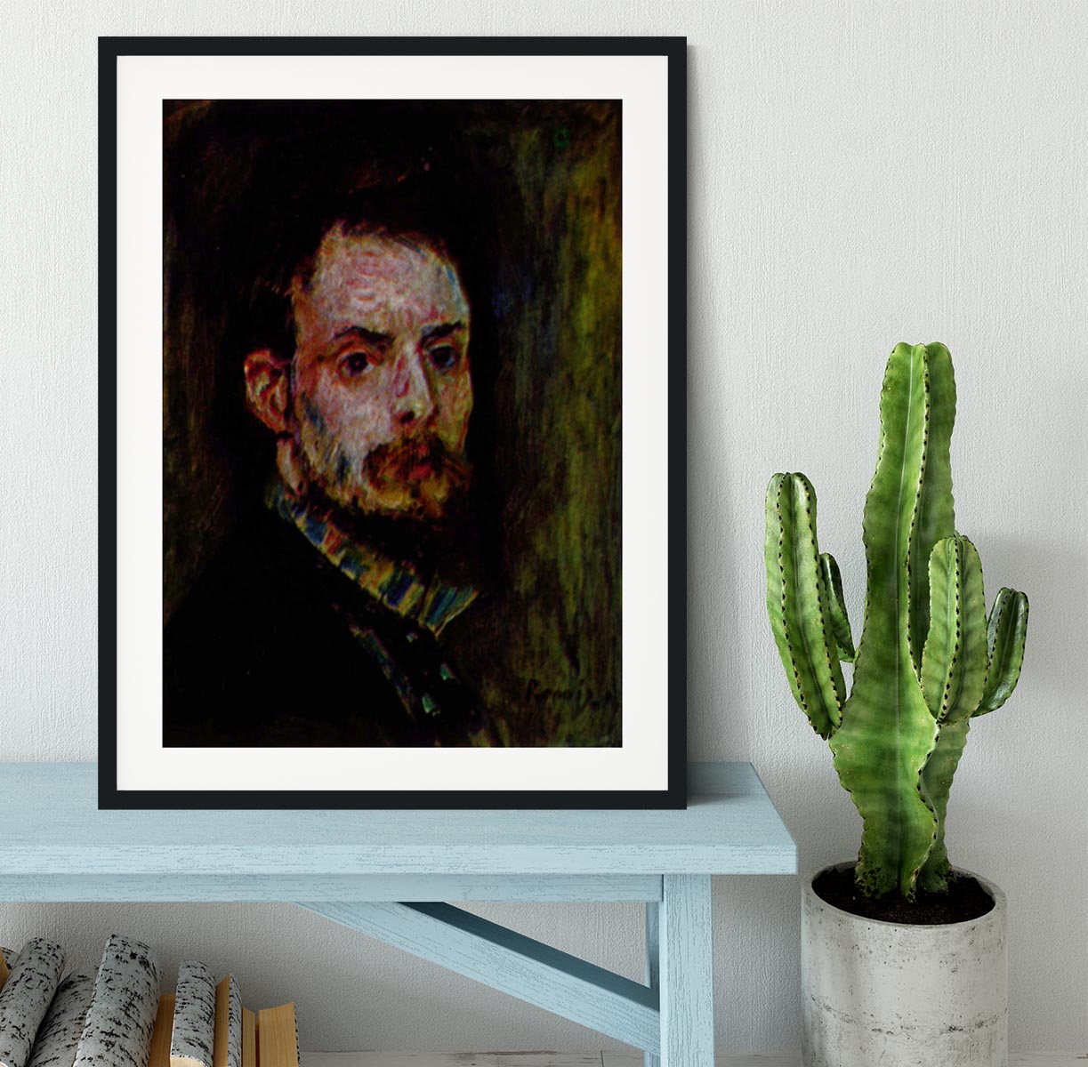 Self Portrait 2 by Renoir Framed Print - Canvas Art Rocks - 1