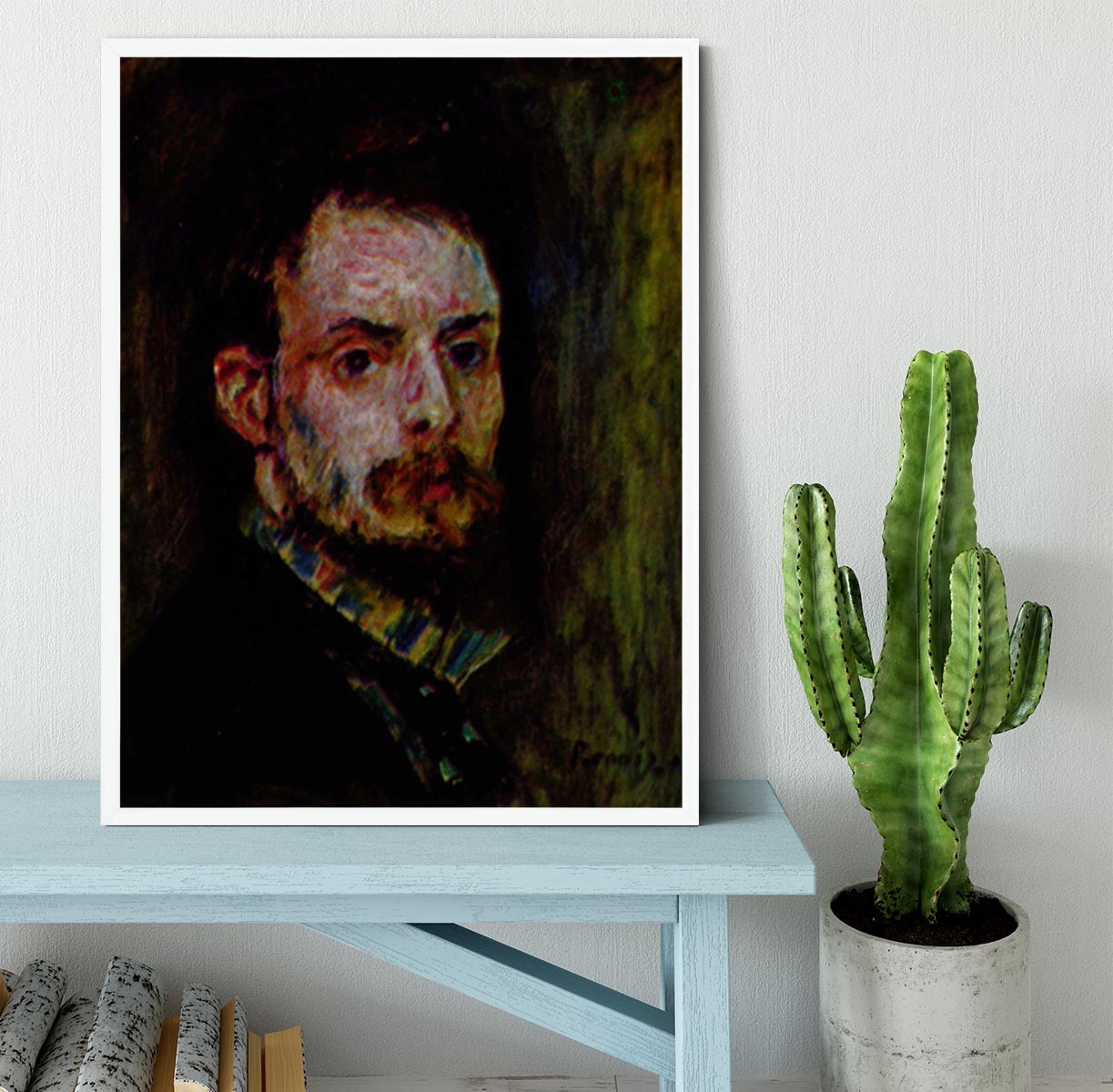 Self Portrait 2 by Renoir Framed Print - Canvas Art Rocks -6