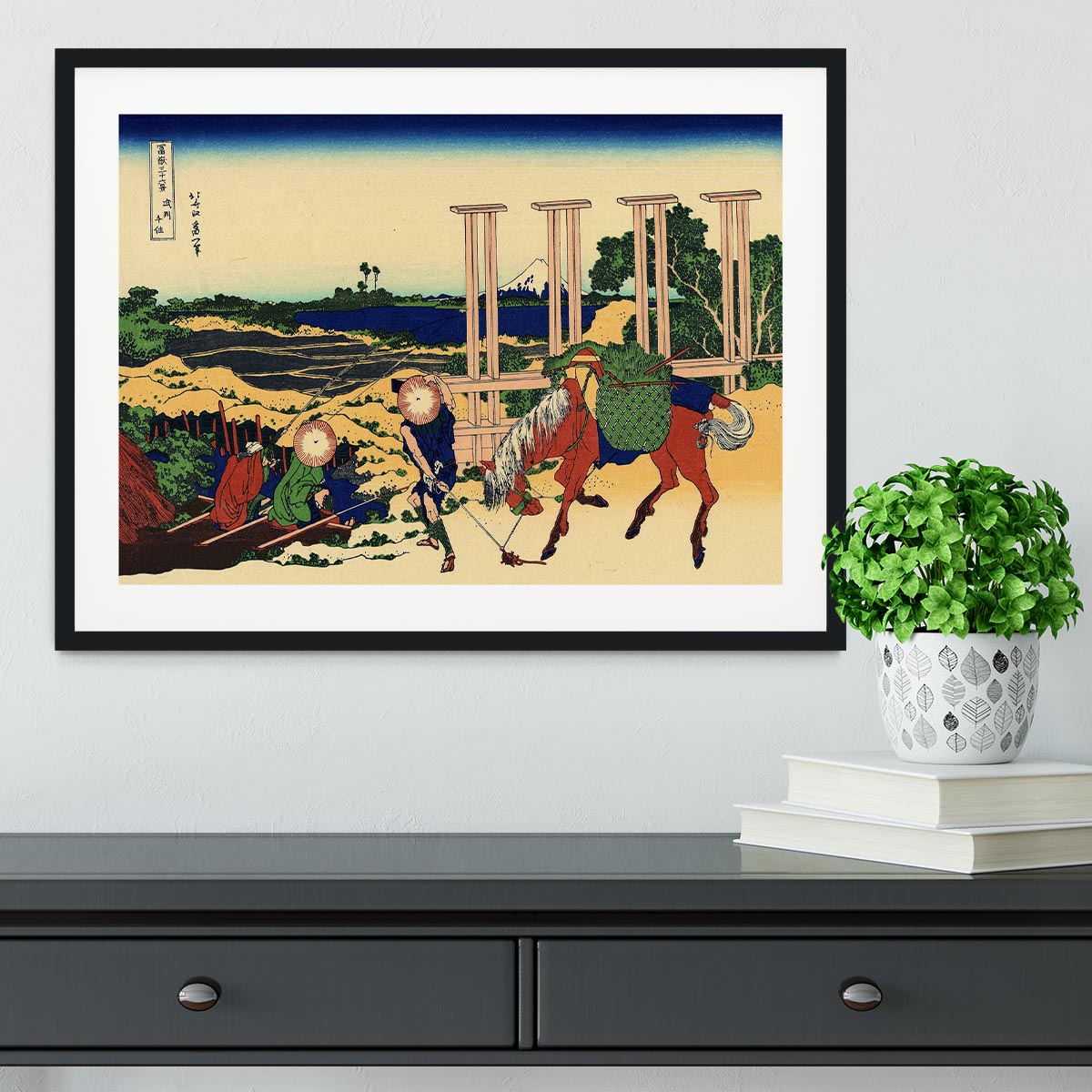 Senju by Hokusai Framed Print - Canvas Art Rocks - 1