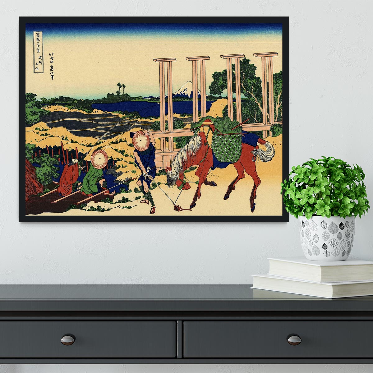 Senju by Hokusai Framed Print - Canvas Art Rocks - 2