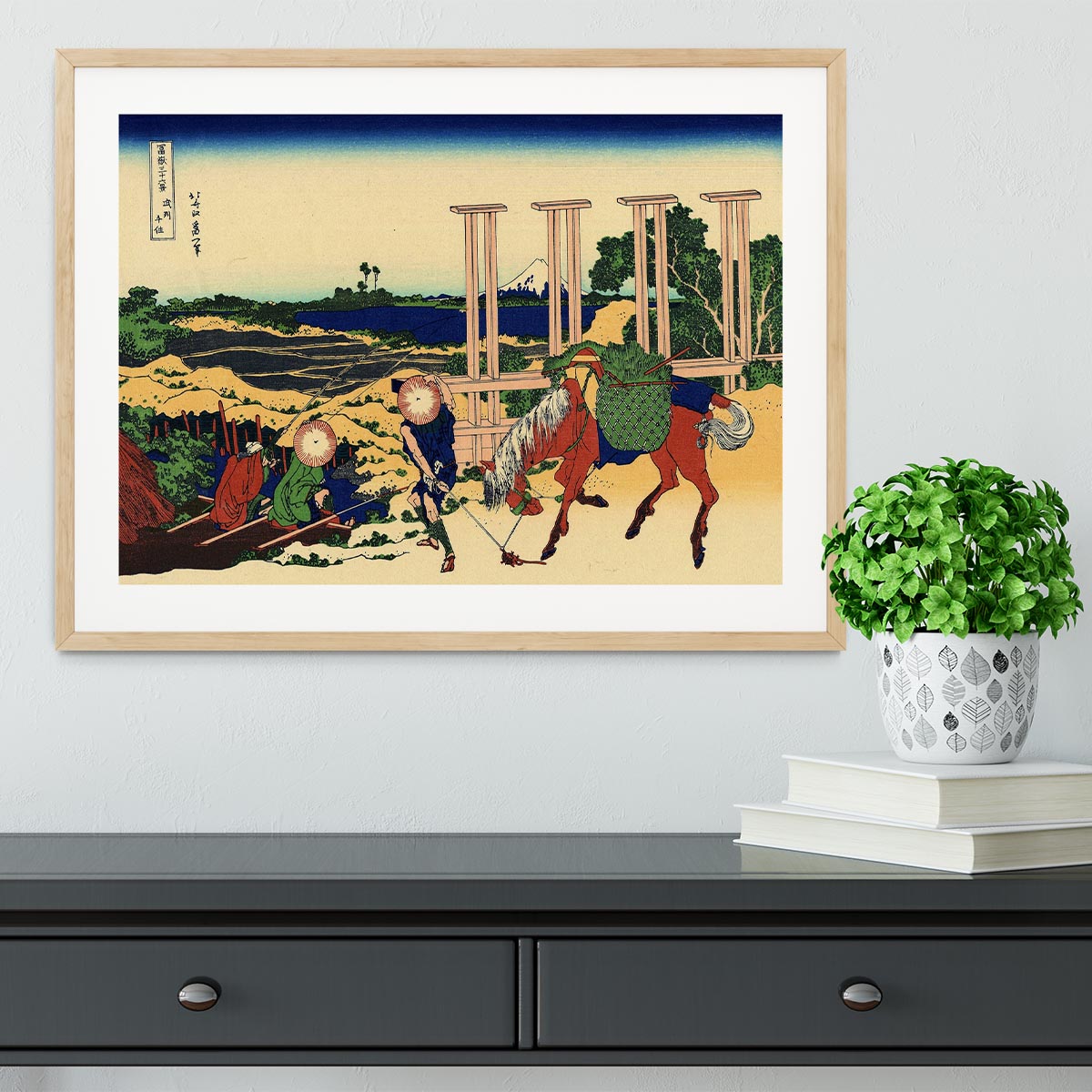 Senju by Hokusai Framed Print - Canvas Art Rocks - 3