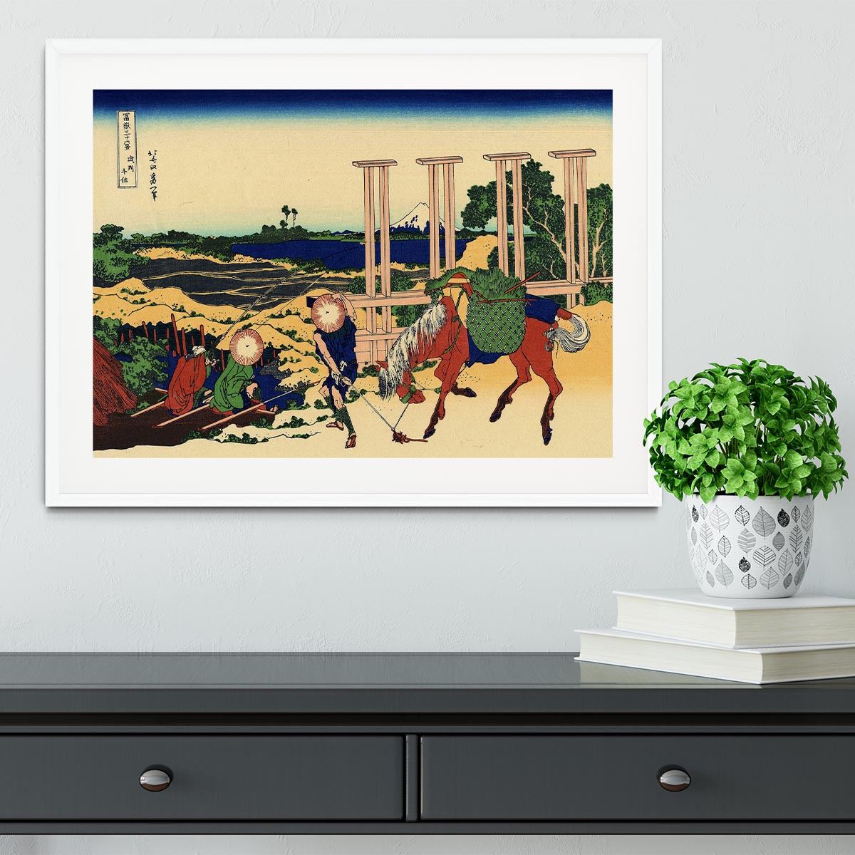 Senju by Hokusai Framed Print - Canvas Art Rocks - 5