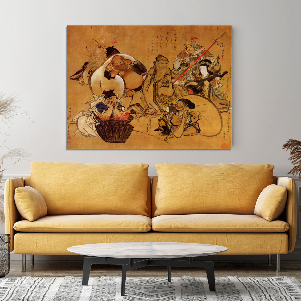 Seven gods of fortune by Hokusai Canvas Print or Poster - Canvas Art Rocks - 4