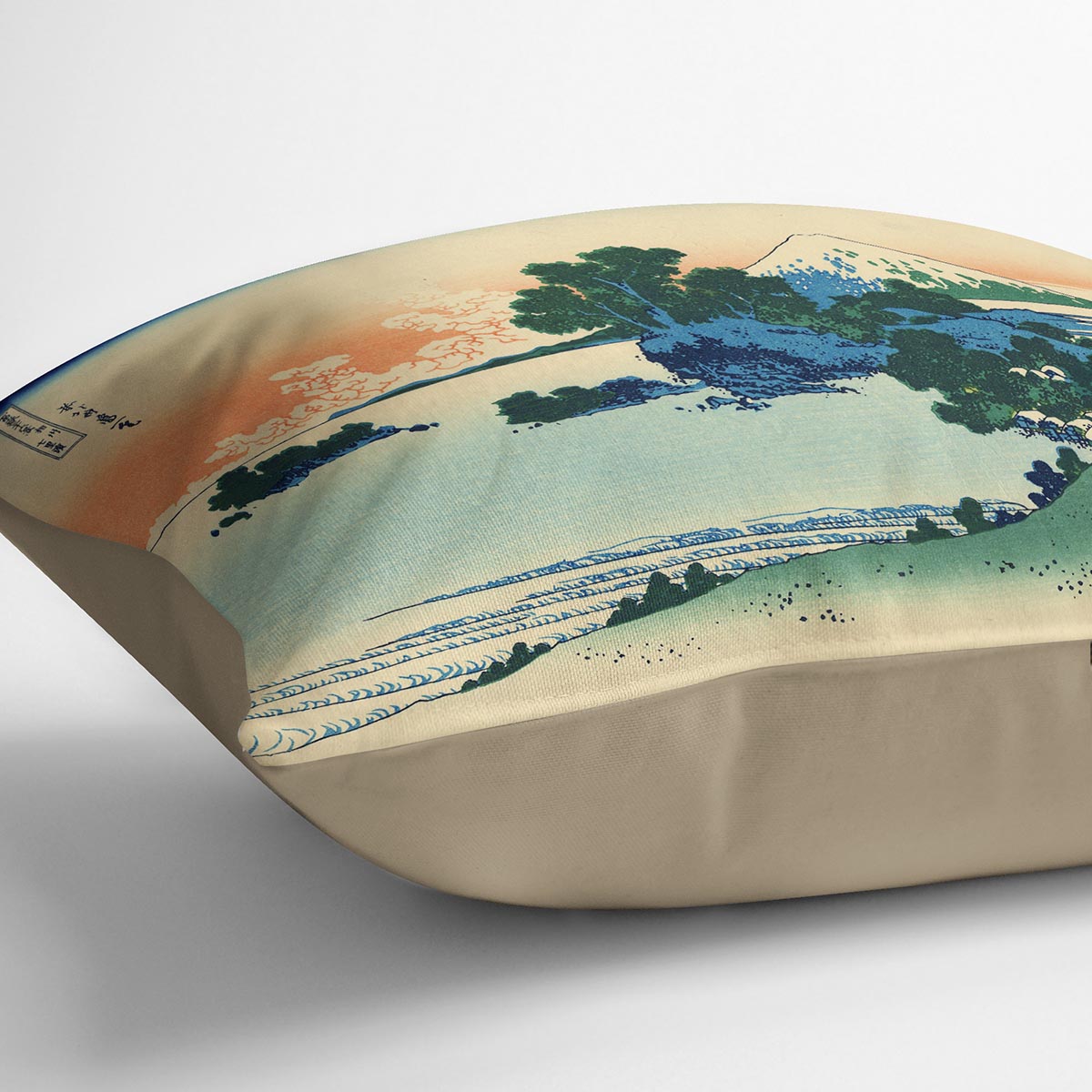 Shichiri beach in Sagami province by Hokusai Cushion