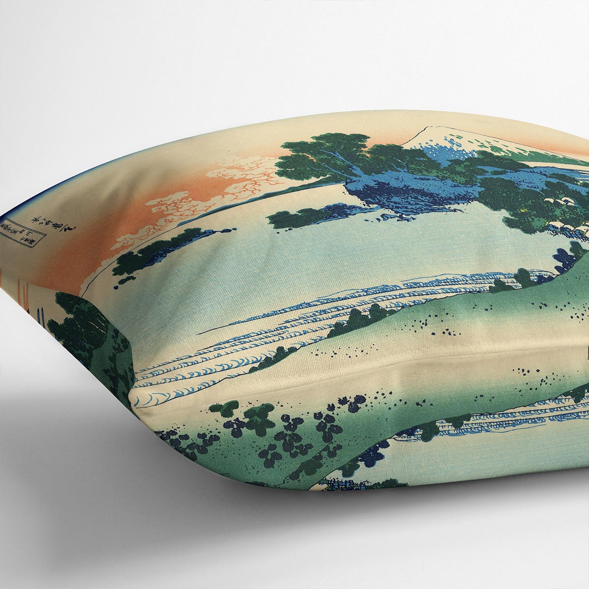 Shichiri beach in Sagami province by Hokusai Cushion