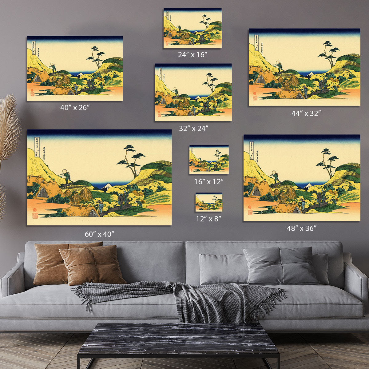 Shimomeguro by Hokusai Canvas Print or Poster - Canvas Art Rocks - 7