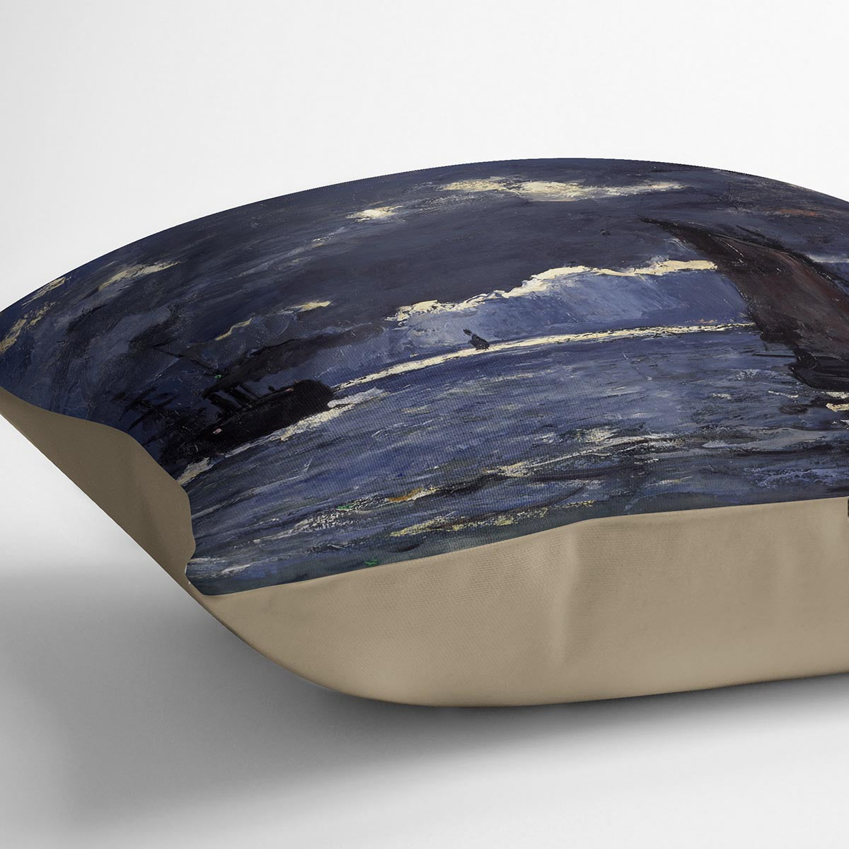 Shipping by Moonlight by Monet Cushion