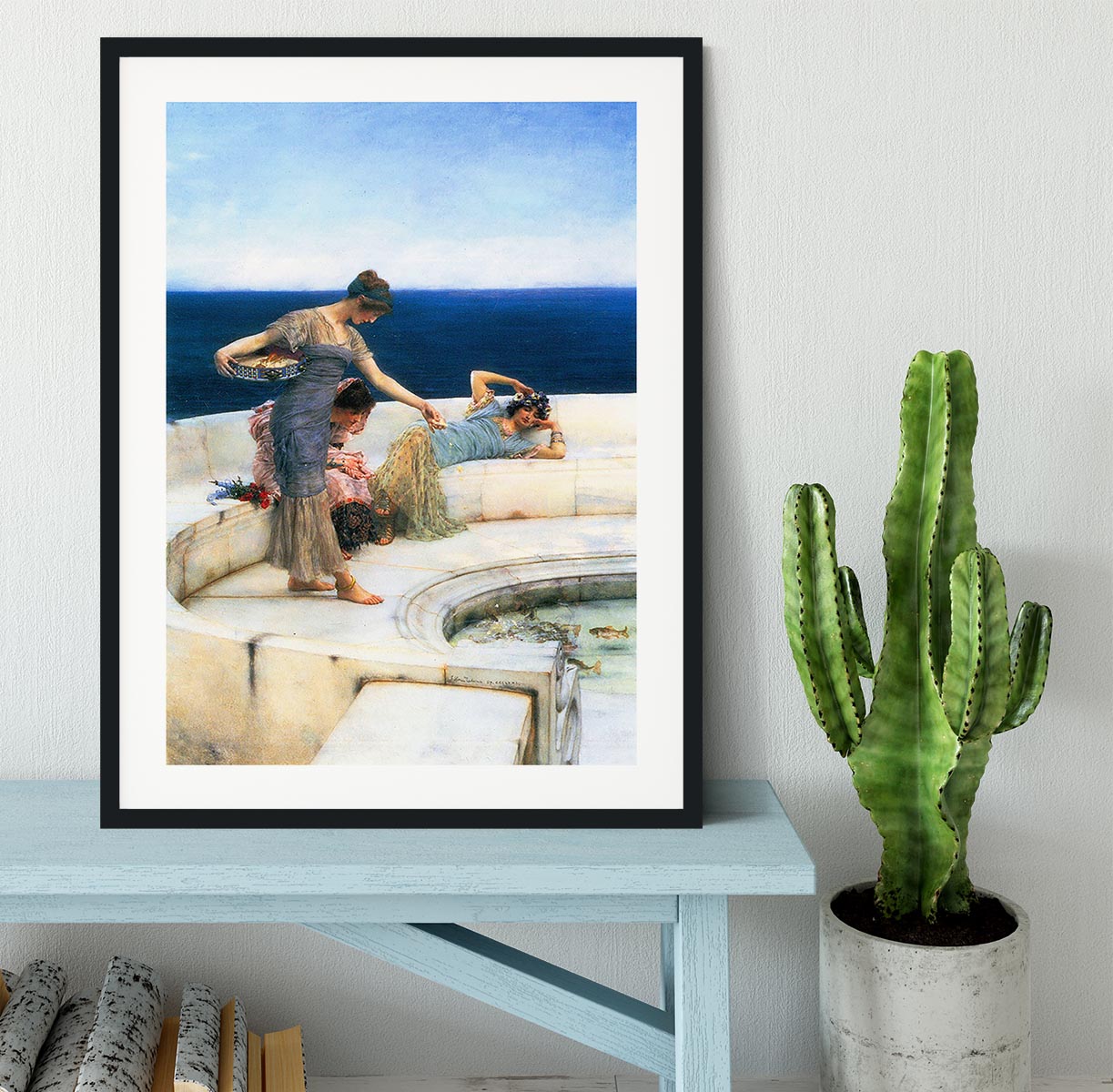 Silver Favorites by Alma Tadema Framed Print - Canvas Art Rocks - 1