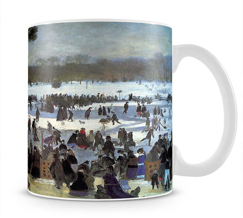 Skating runners in the Bois de Bologne by Renoir Mug - Canvas Art Rocks - 1