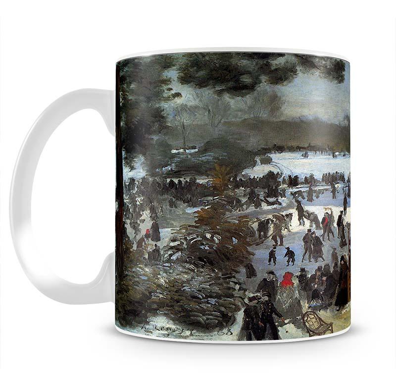 Skating runners in the Bois de Bologne by Renoir Mug - Canvas Art Rocks - 2