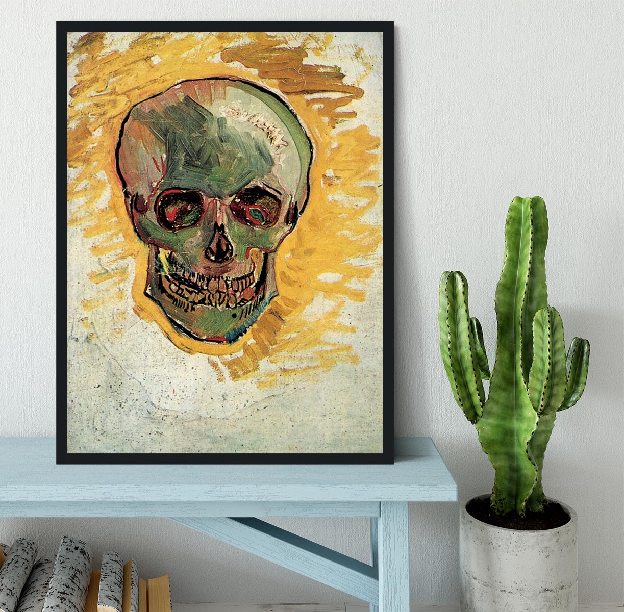 Skull by Van Gogh Framed Print - Canvas Art Rocks - 2