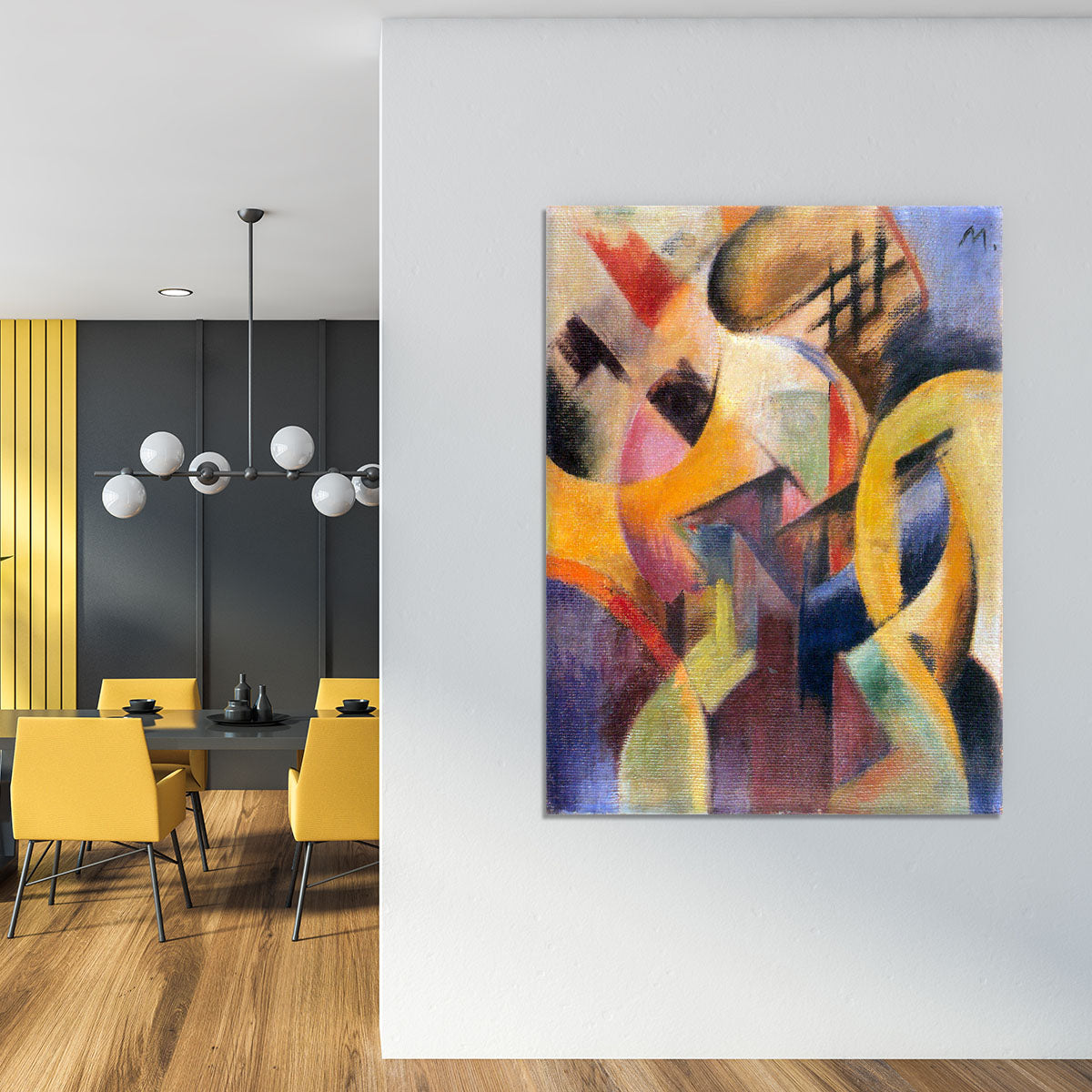 Small composition I by Franz Marc Canvas Print or Poster - Canvas Art Rocks - 4