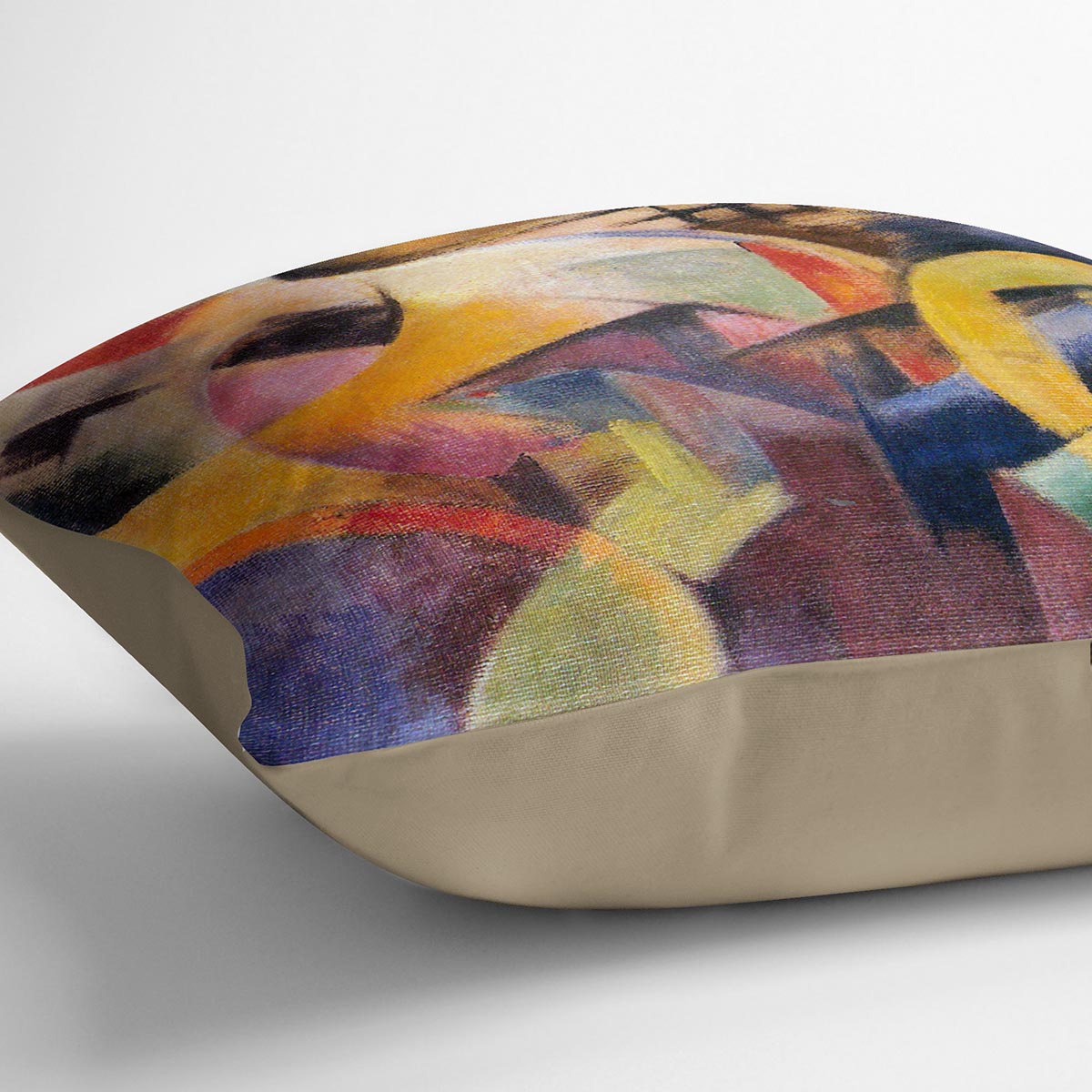 Small composition I by Franz Marc Cushion