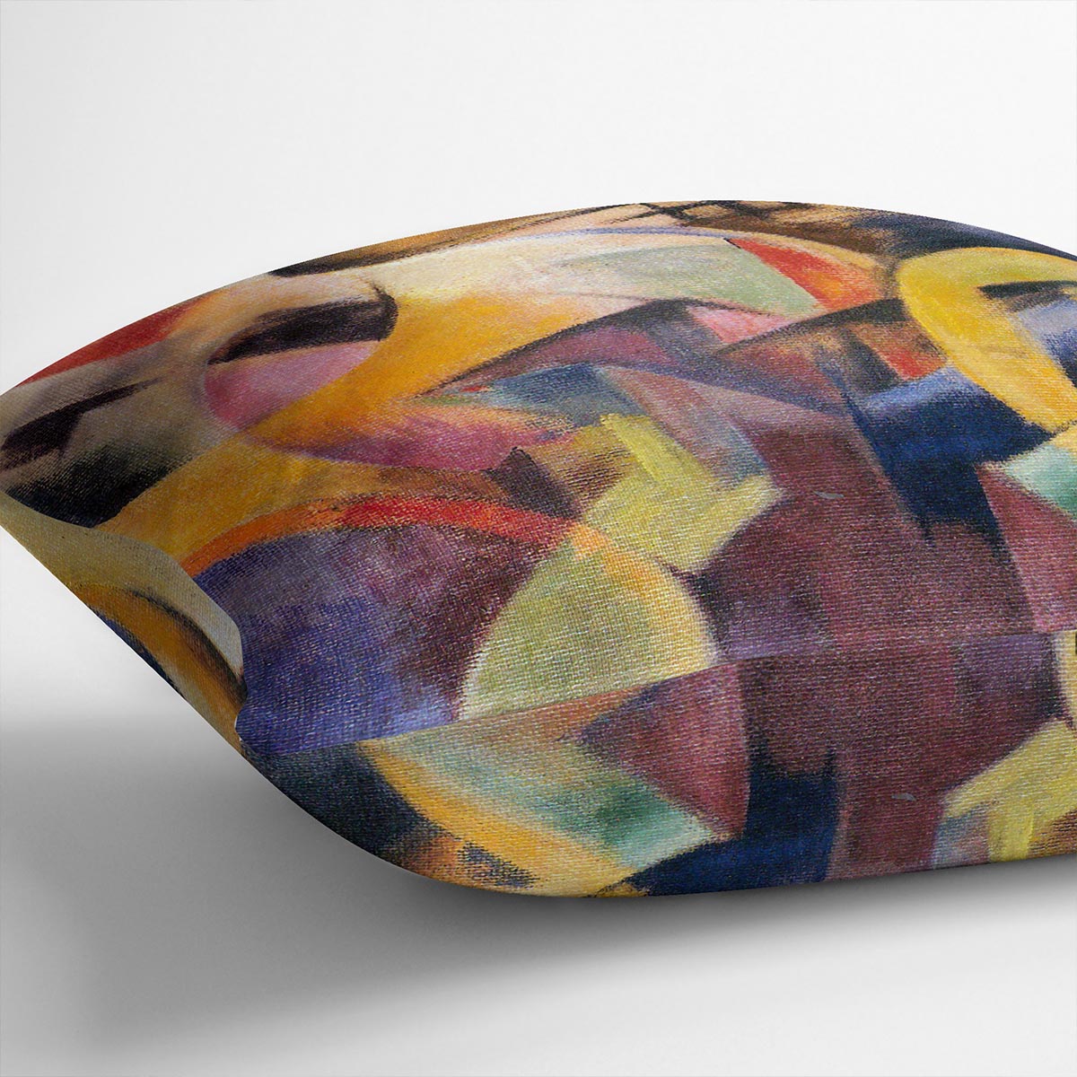 Small composition I by Franz Marc Cushion