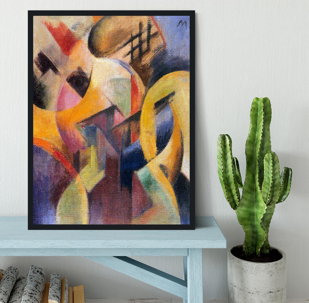 Small composition I by Franz Marc Framed Print - Canvas Art Rocks - 2