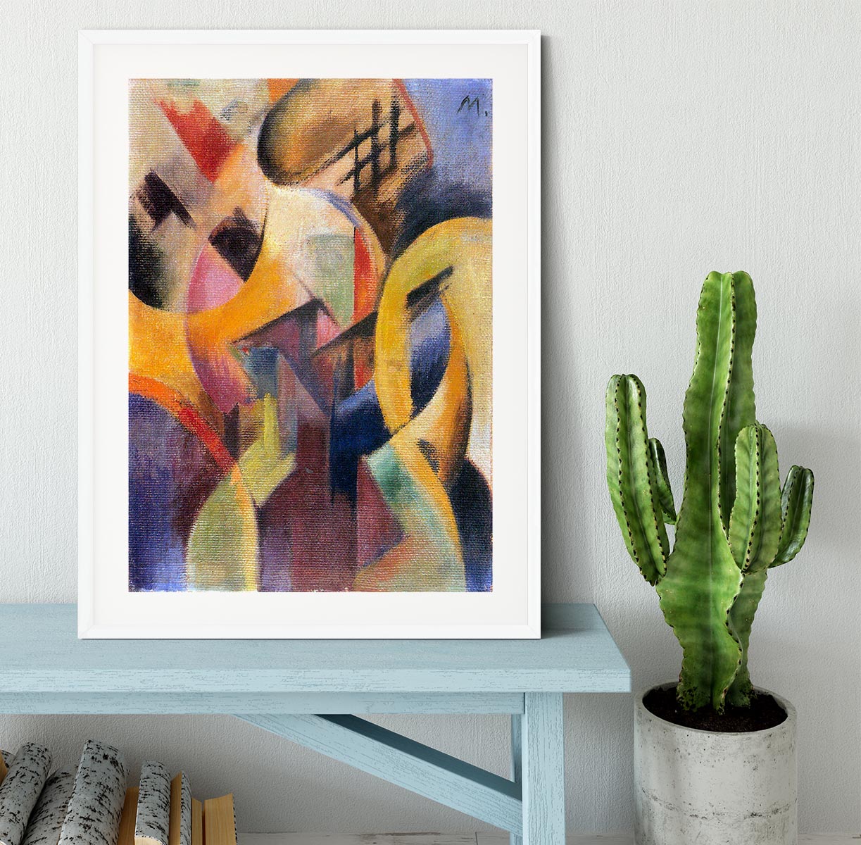 Small composition I by Franz Marc Framed Print - Canvas Art Rocks - 5