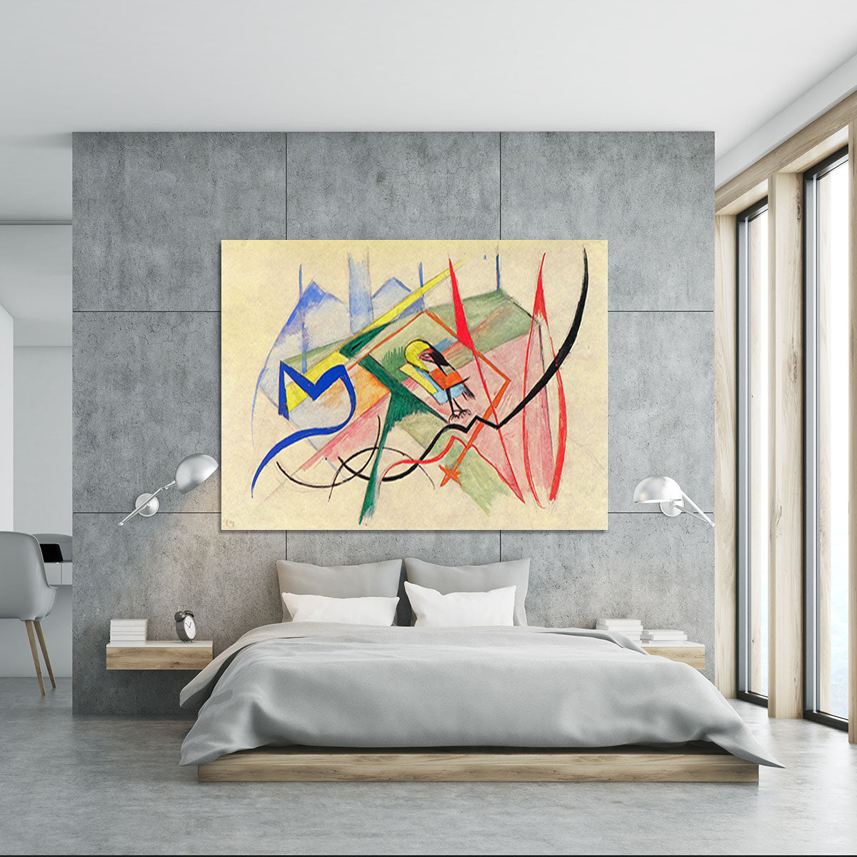 Small mythical creatures by Franz Marc Canvas Print or Poster - Canvas Art Rocks - 5