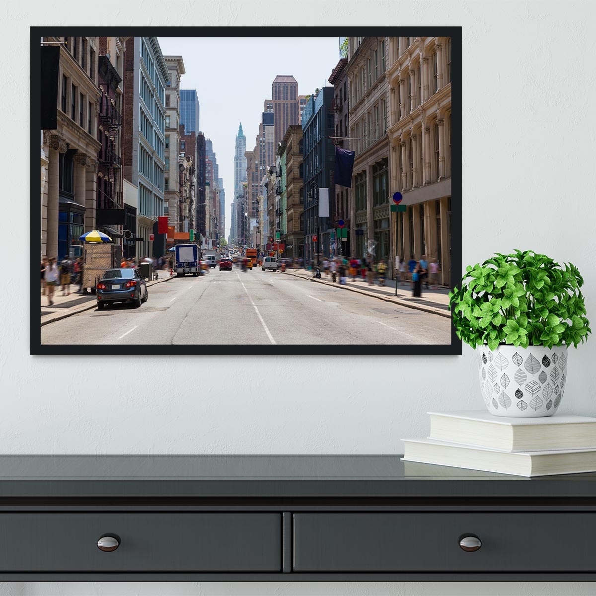Soho buildings facade Framed Print - Canvas Art Rocks - 2