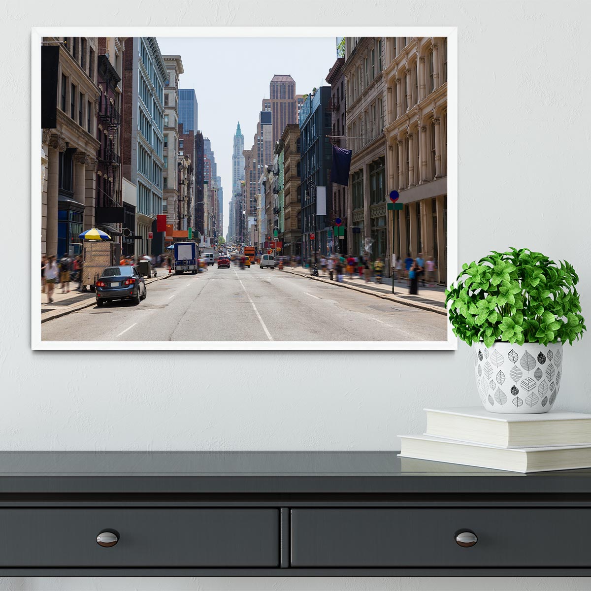 Soho buildings facade Framed Print - Canvas Art Rocks -6