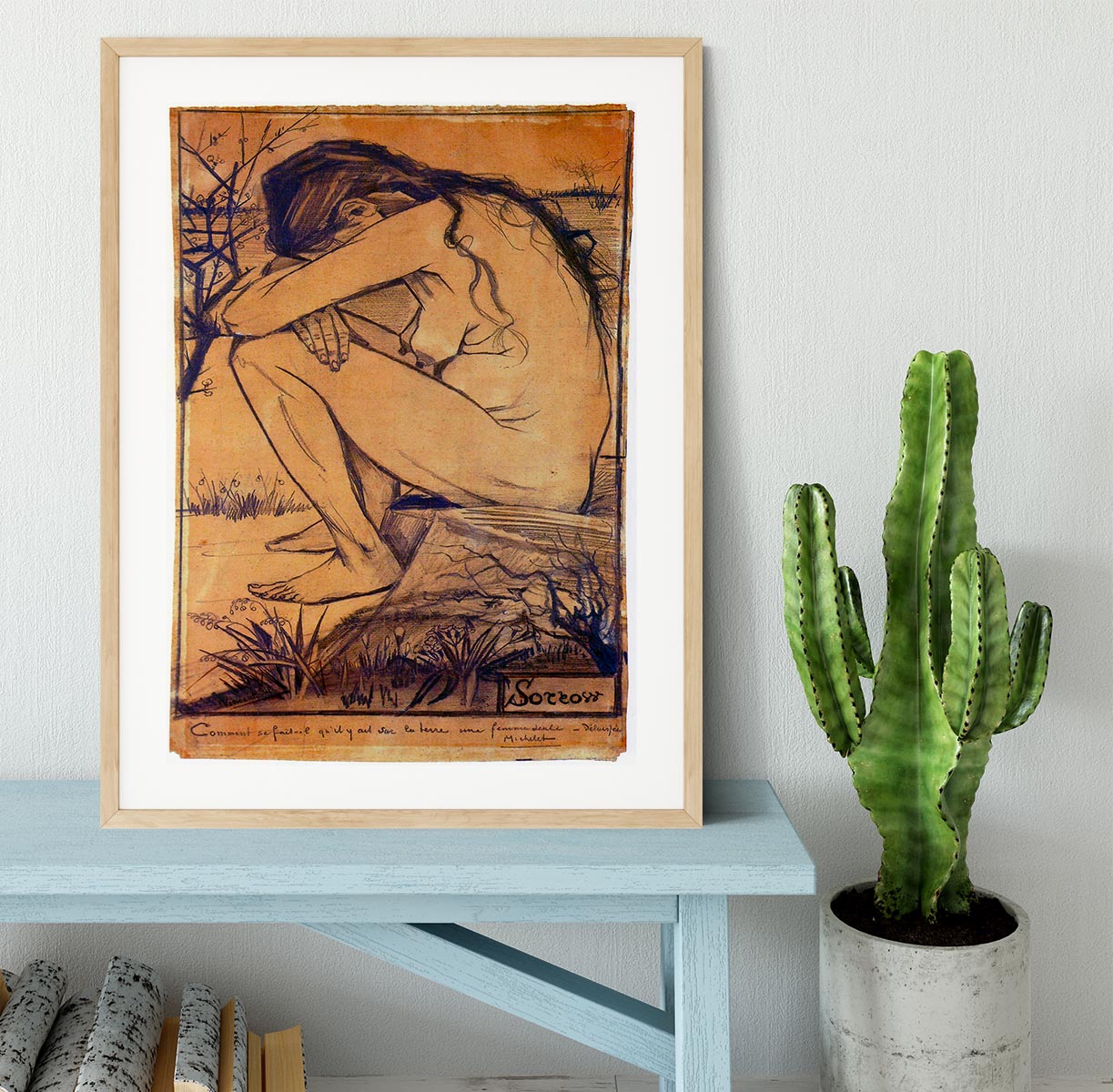 Sorrow by Van Gogh Framed Print - Canvas Art Rocks - 3