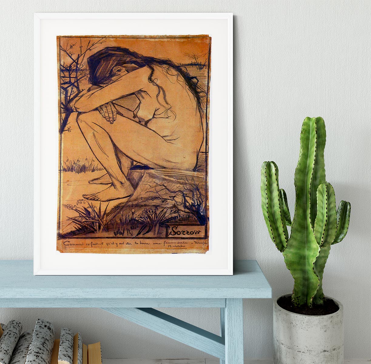 Sorrow by Van Gogh Framed Print - Canvas Art Rocks - 5