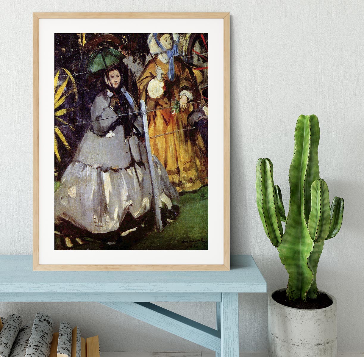 Spectators at the races by Manet Framed Print - Canvas Art Rocks - 3