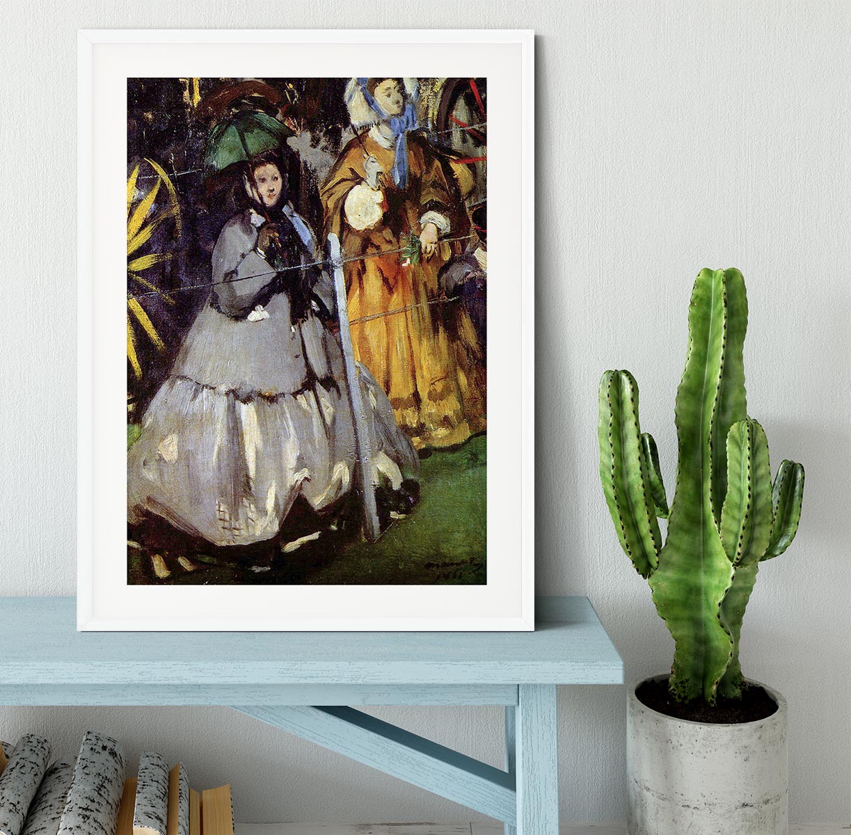 Spectators at the races by Manet Framed Print - Canvas Art Rocks - 5