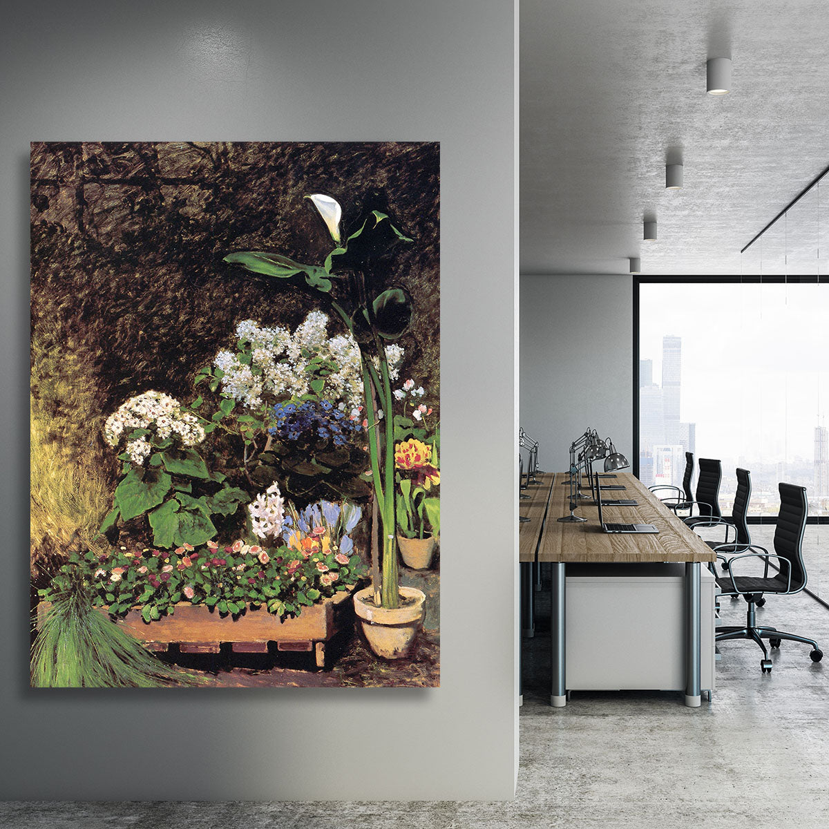 Spring flowers by Renoir Canvas Print or Poster - Canvas Art Rocks - 3