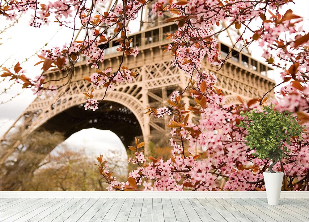Spring in Paris Wall Mural Wallpaper - Canvas Art Rocks - 4