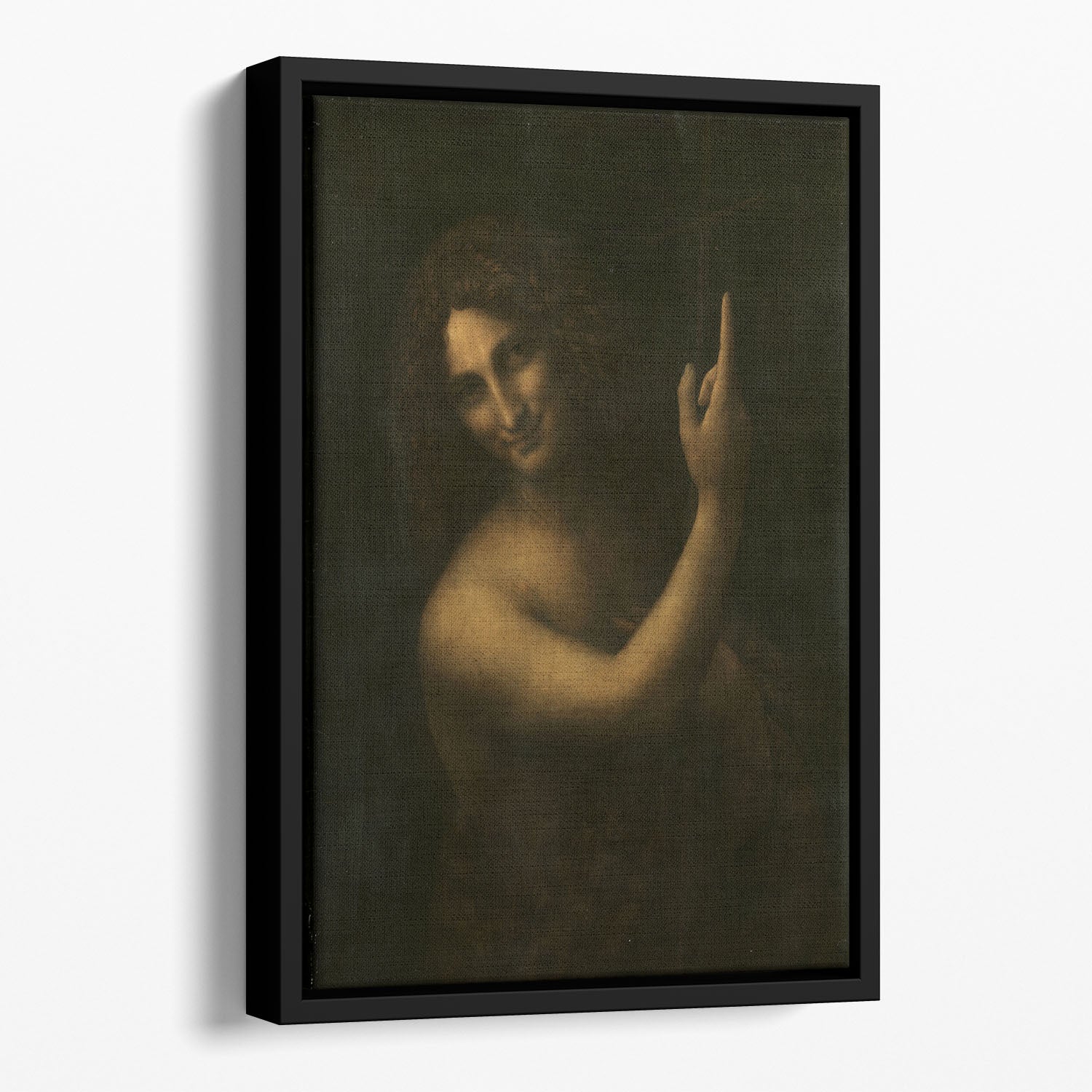 St. John the Baptist by Da Vinci Floating Framed Canvas