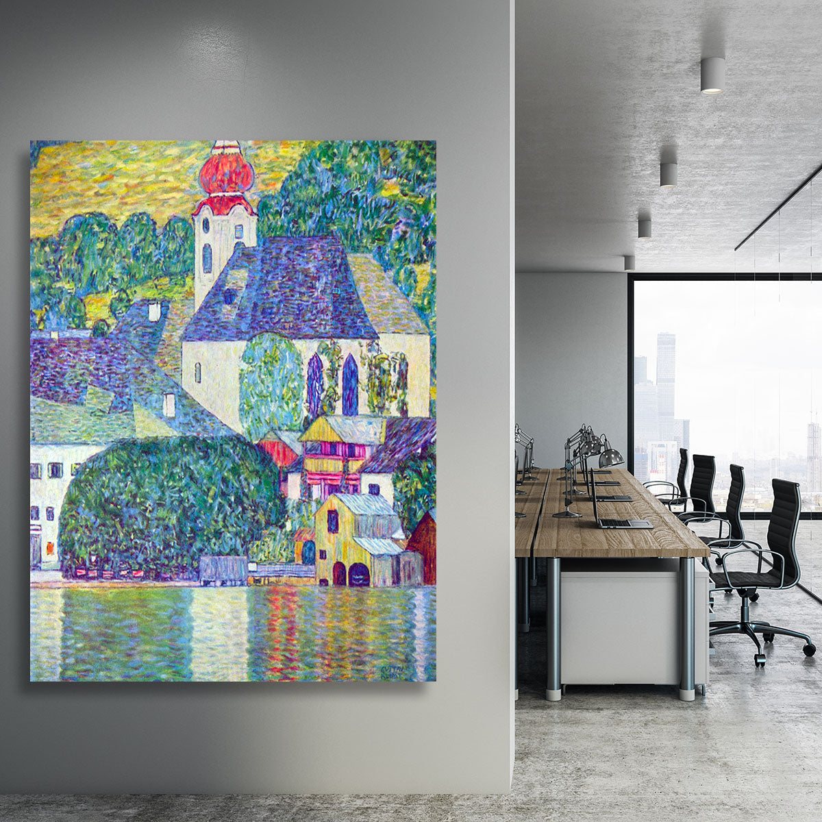 St. Wolfgang Church by Klimt Canvas Print or Poster - Canvas Art Rocks - 3