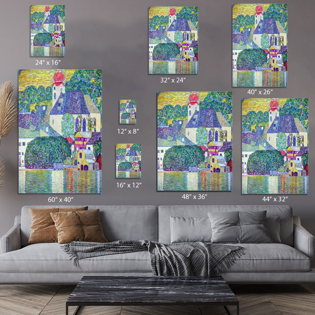 St. Wolfgang Church by Klimt Canvas Print or Poster - Canvas Art Rocks - 7