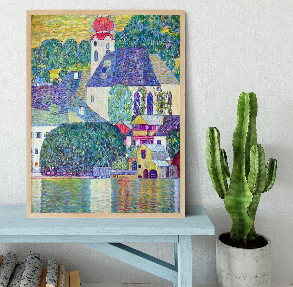St. Wolfgang Church by Klimt Framed Print - Canvas Art Rocks - 4