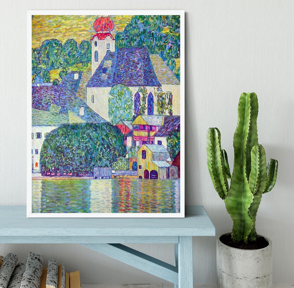 St. Wolfgang Church by Klimt Framed Print - Canvas Art Rocks -6