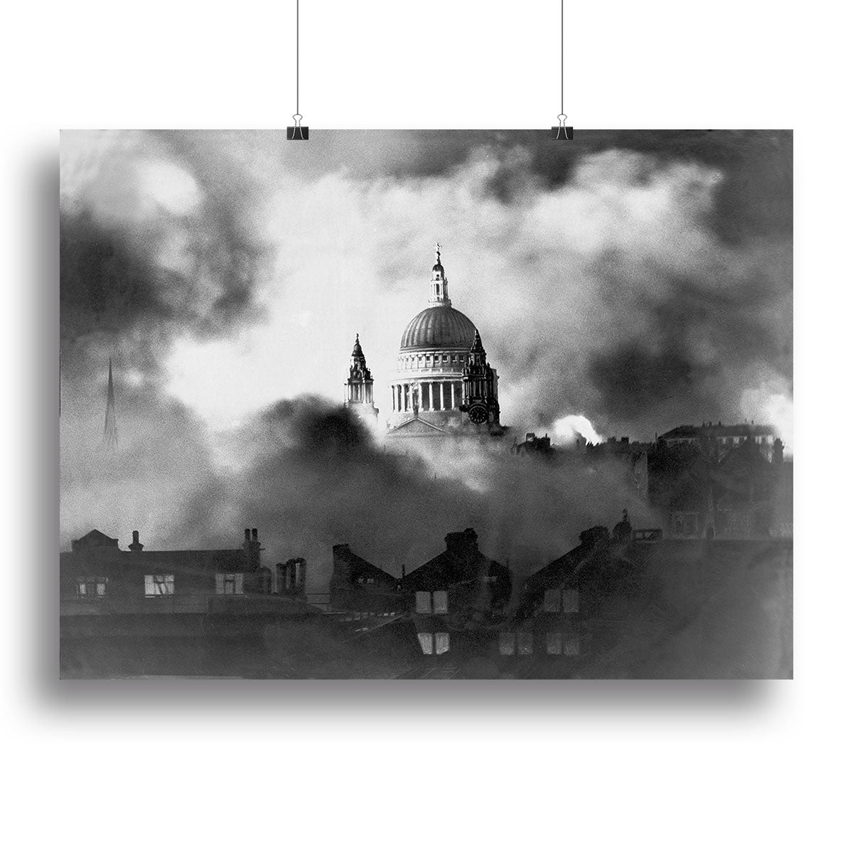 St Pauls Survives Canvas Print or Poster - Canvas Art Rocks - 2